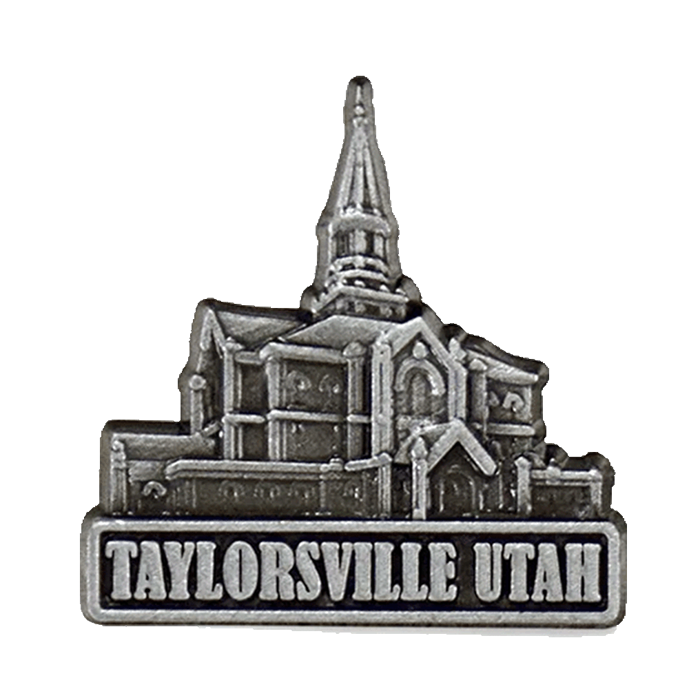 Taylorsville Temple Silver Pin, , large image number 0