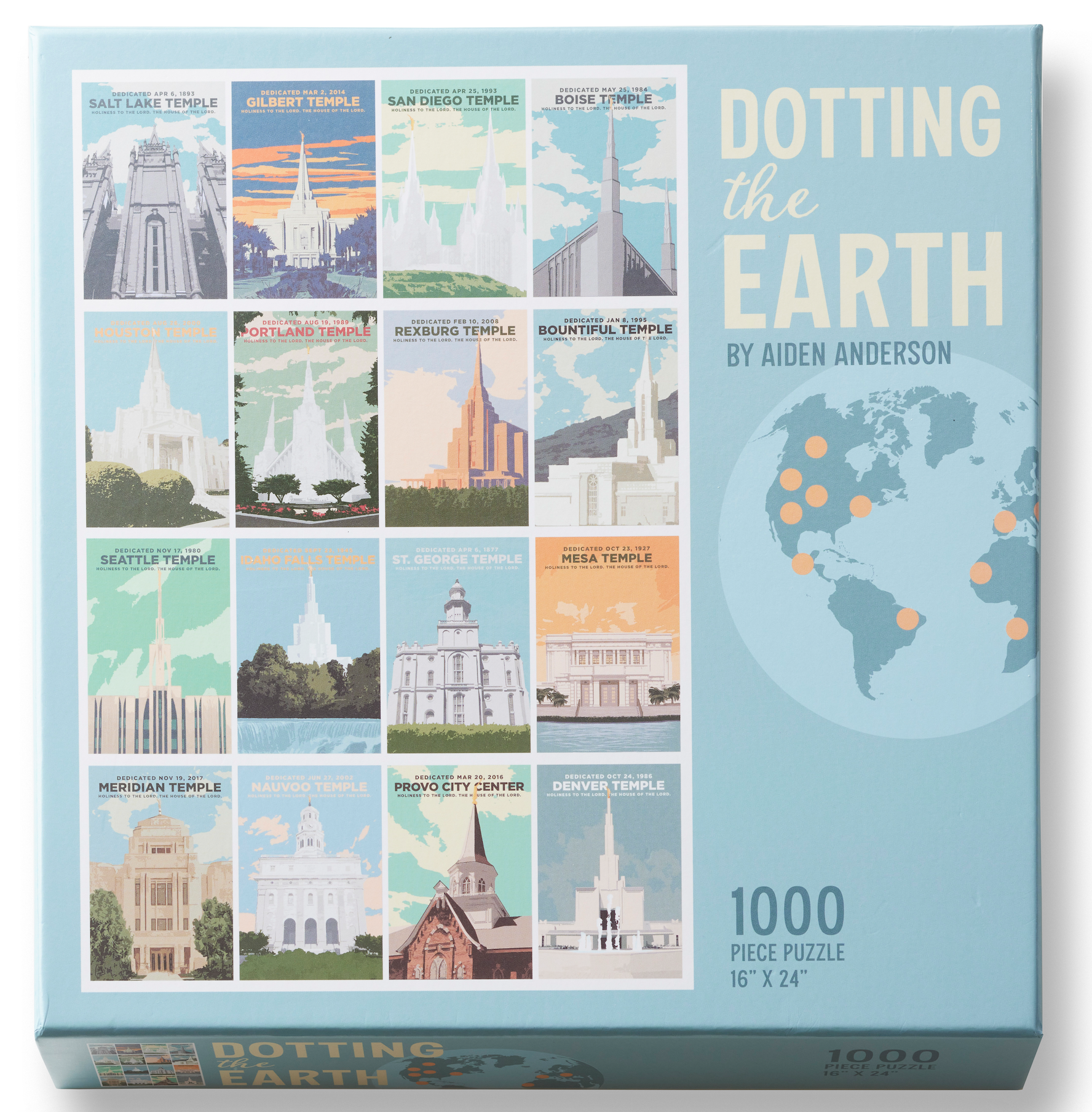 Dotting the Earth 1000 Piece Puzzle, , large image number 0