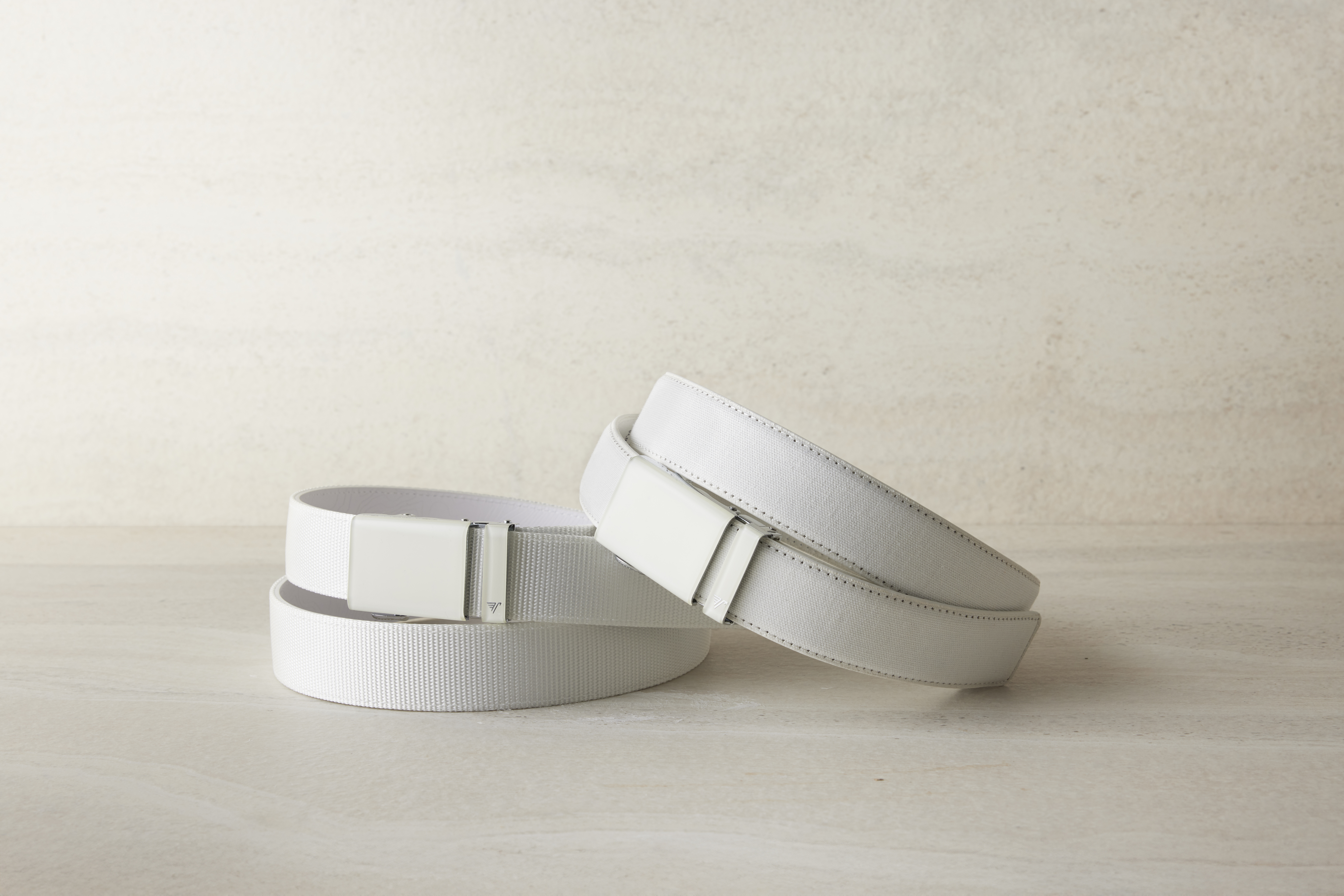 White on White Nylon 40mm Belt