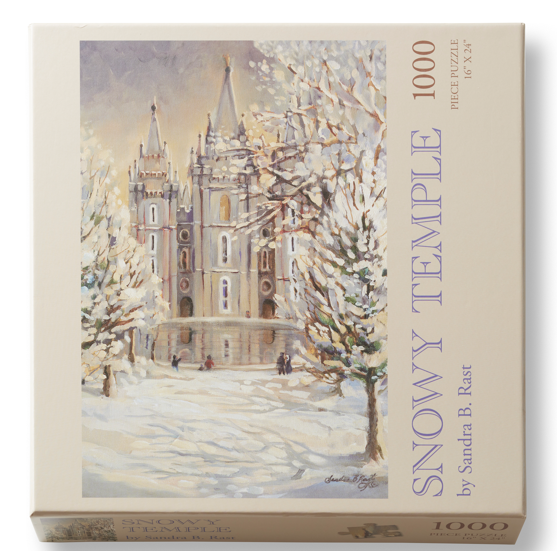 Snowy Temple 1000 Piece Puzzle, , large image number 0