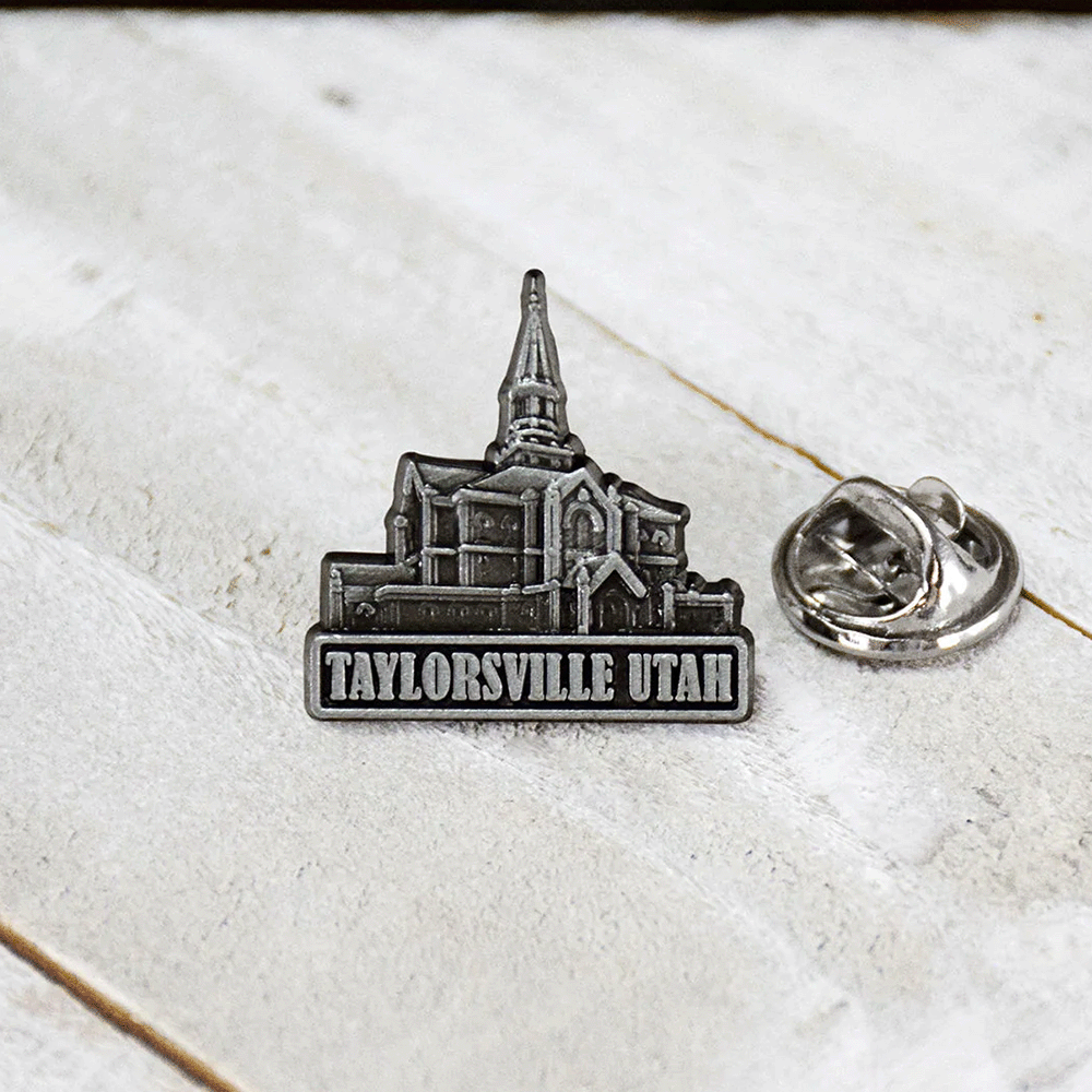 Taylorsville Temple Silver Pin, , large image number 1