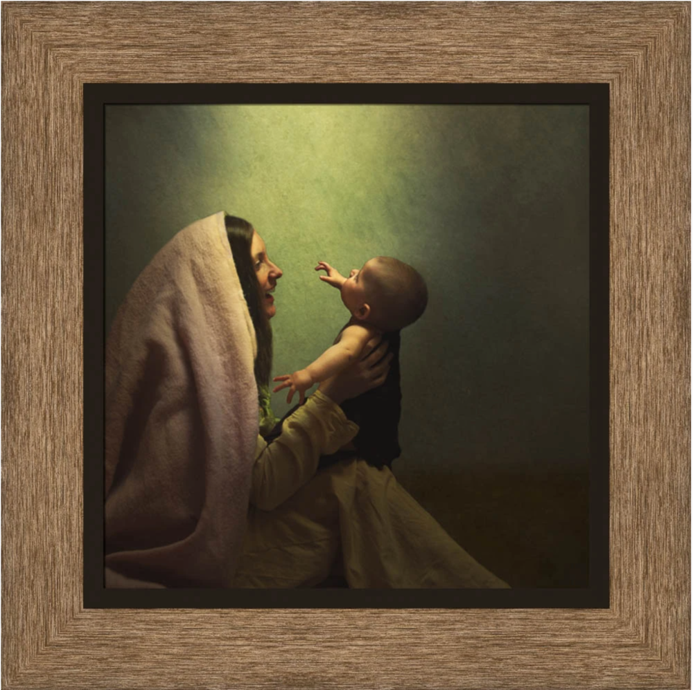 Unto Us A Son is Given (17x17 Framed Art)