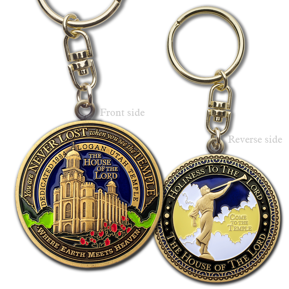 Logan Utah Temple Keyring, , large image number 0