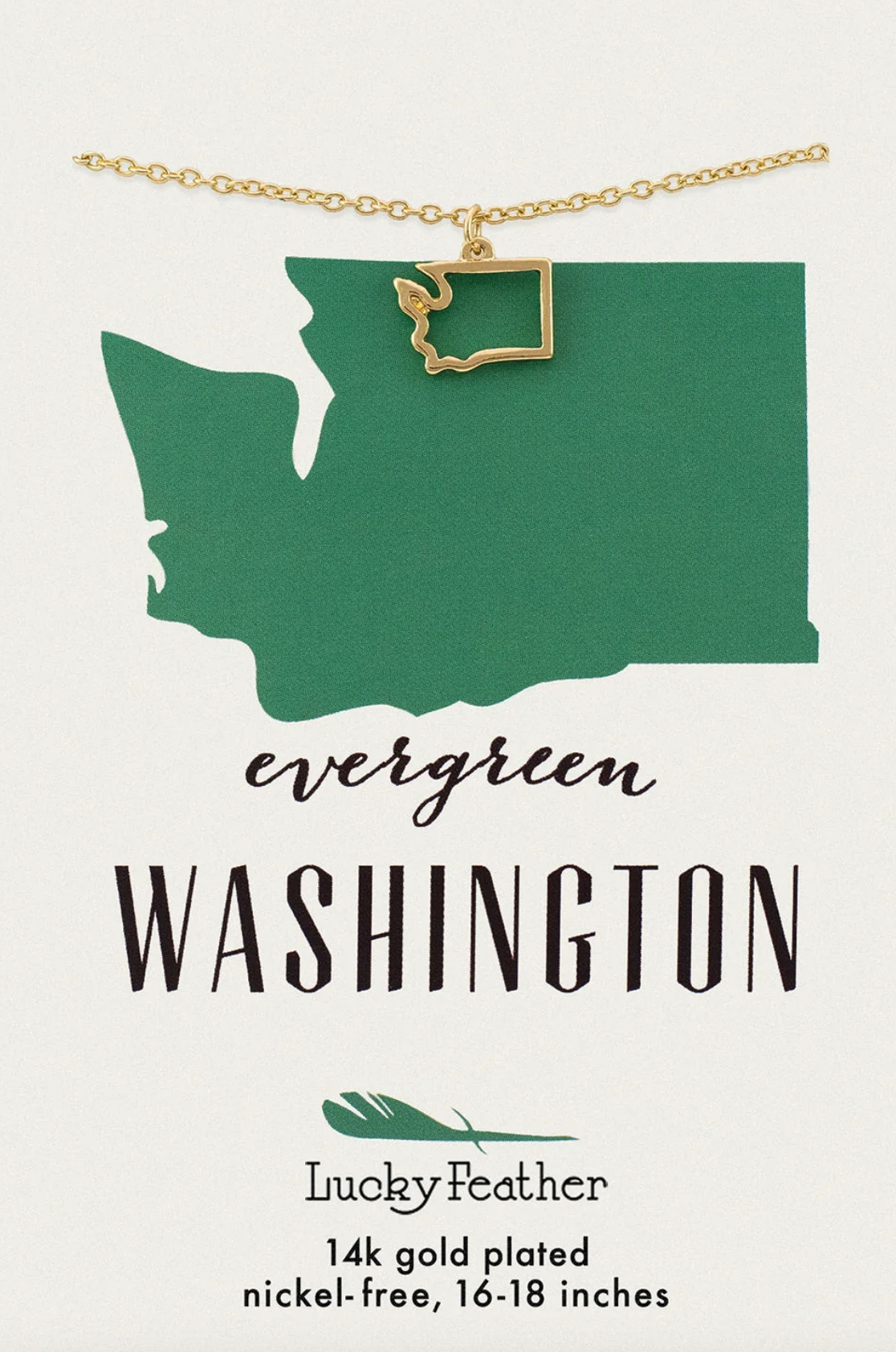 Washington State Necklace, , large image number 0