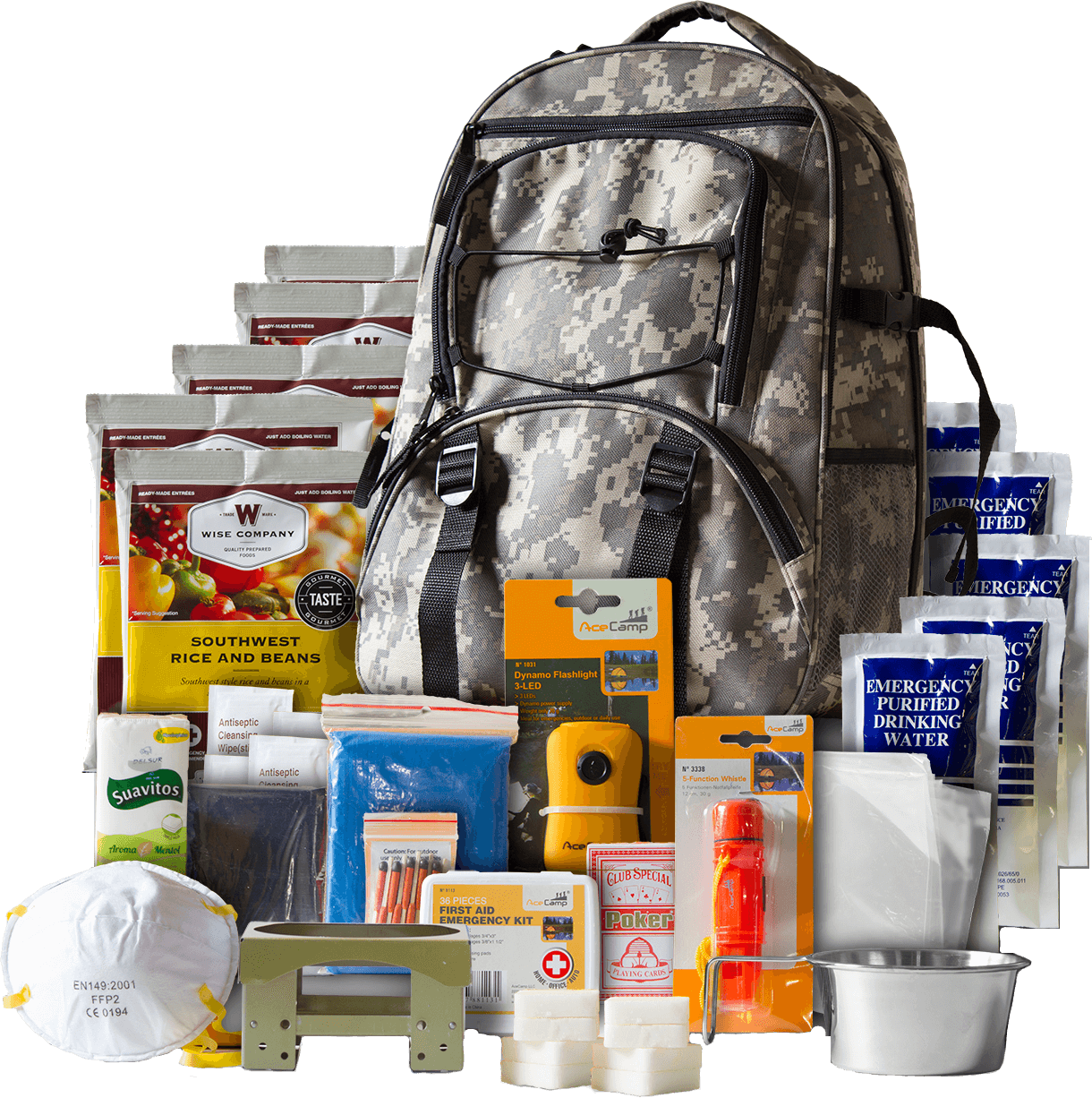 5 Day Camo Survival Backpack