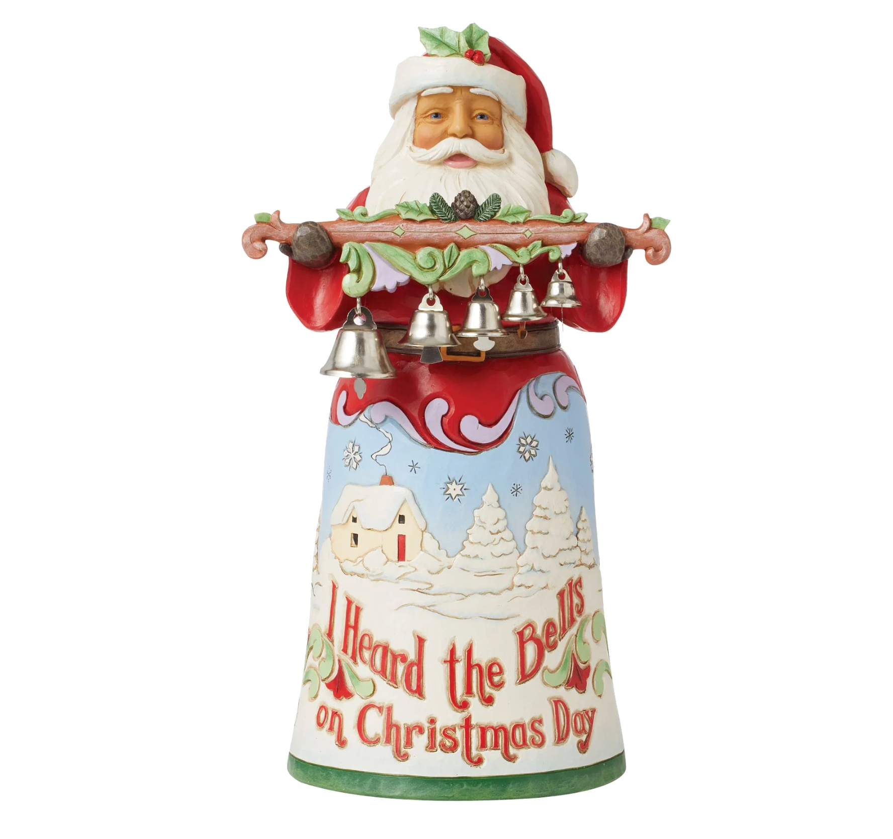 Santa Heard the Bells Figurine