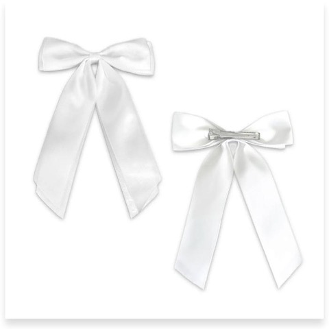 Baptism Satin Hair Bow, , large image number 3
