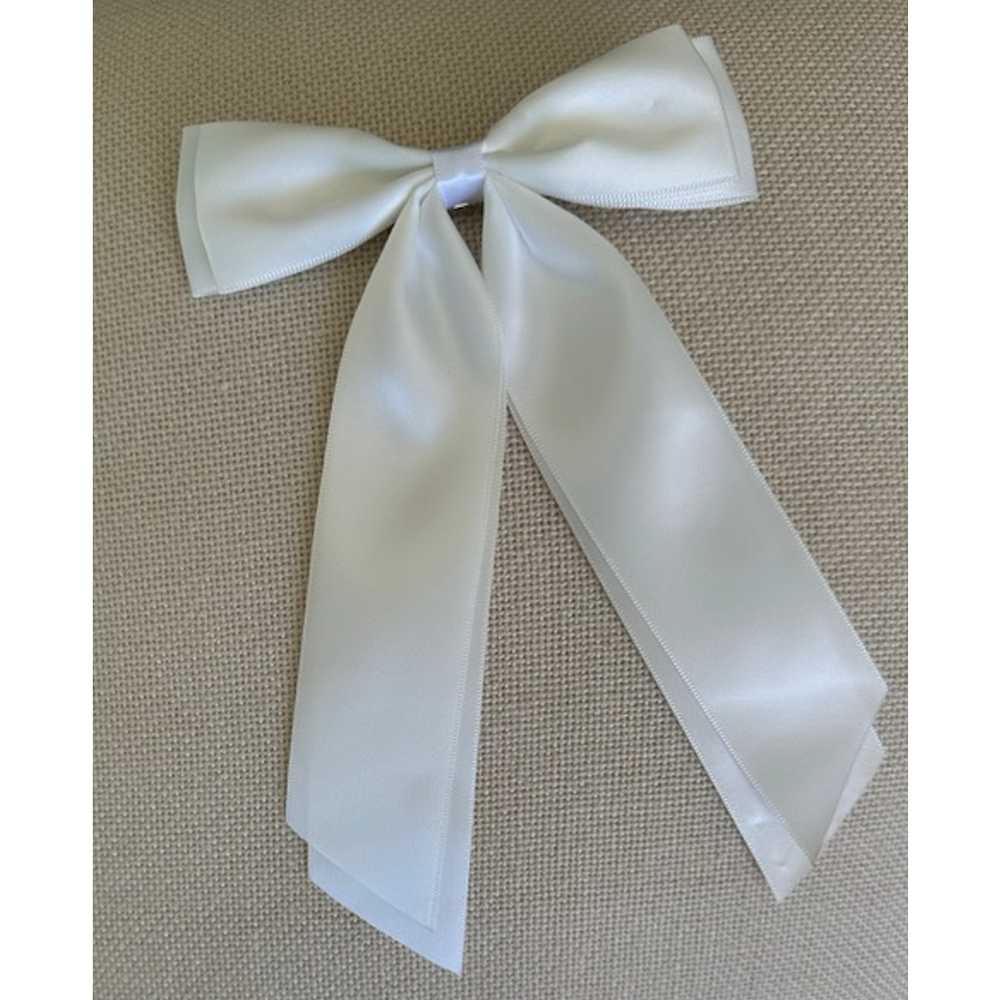 Baptism Satin Hair Bow, , large image number 4