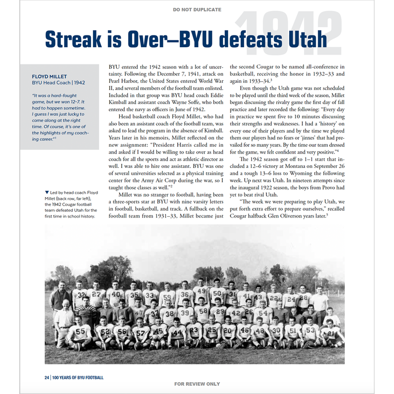 100 Years of BYU Football, , large image number 2