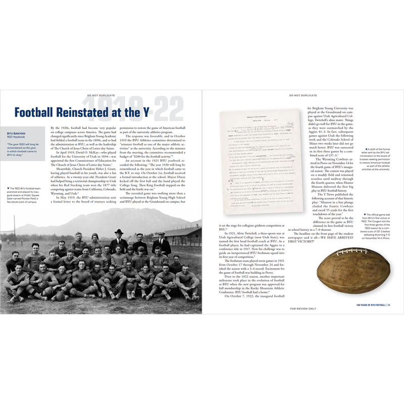 100 Years of BYU Football, , large image number 3