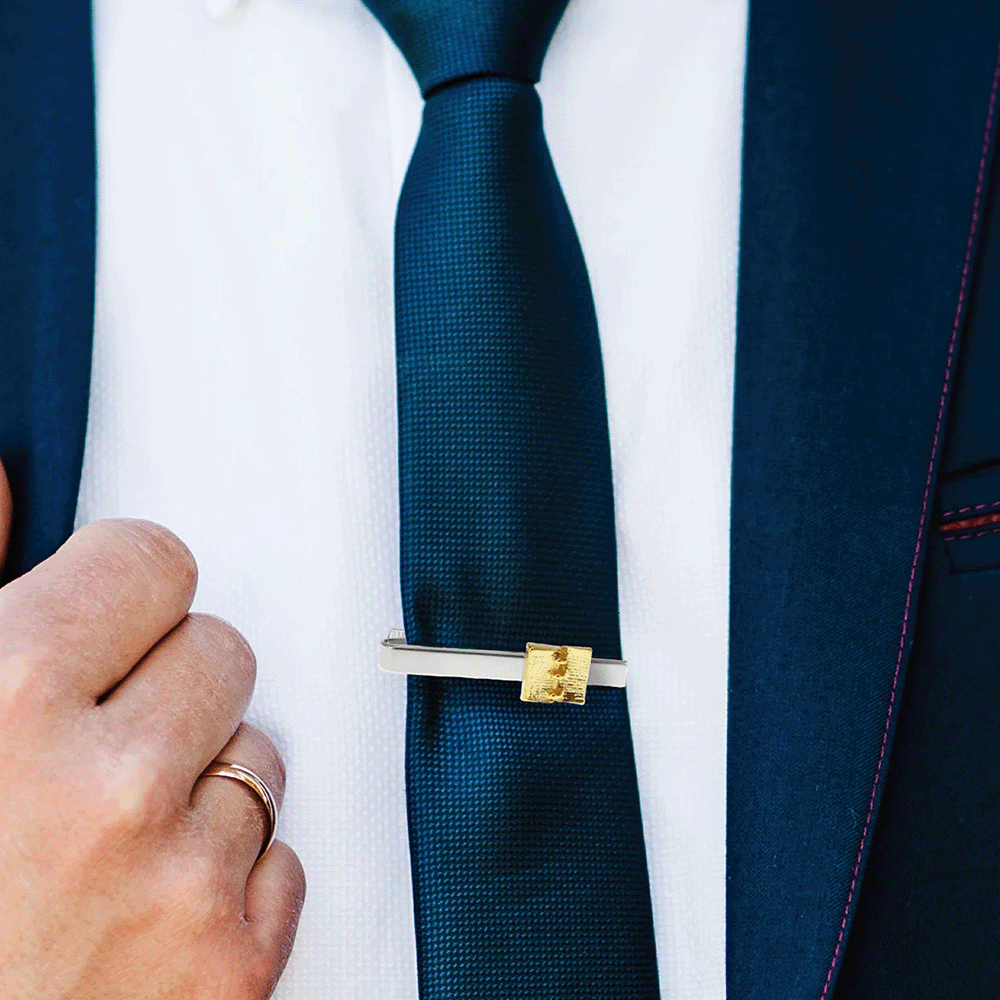 Golden Plates Tie Bar, , large image number 2