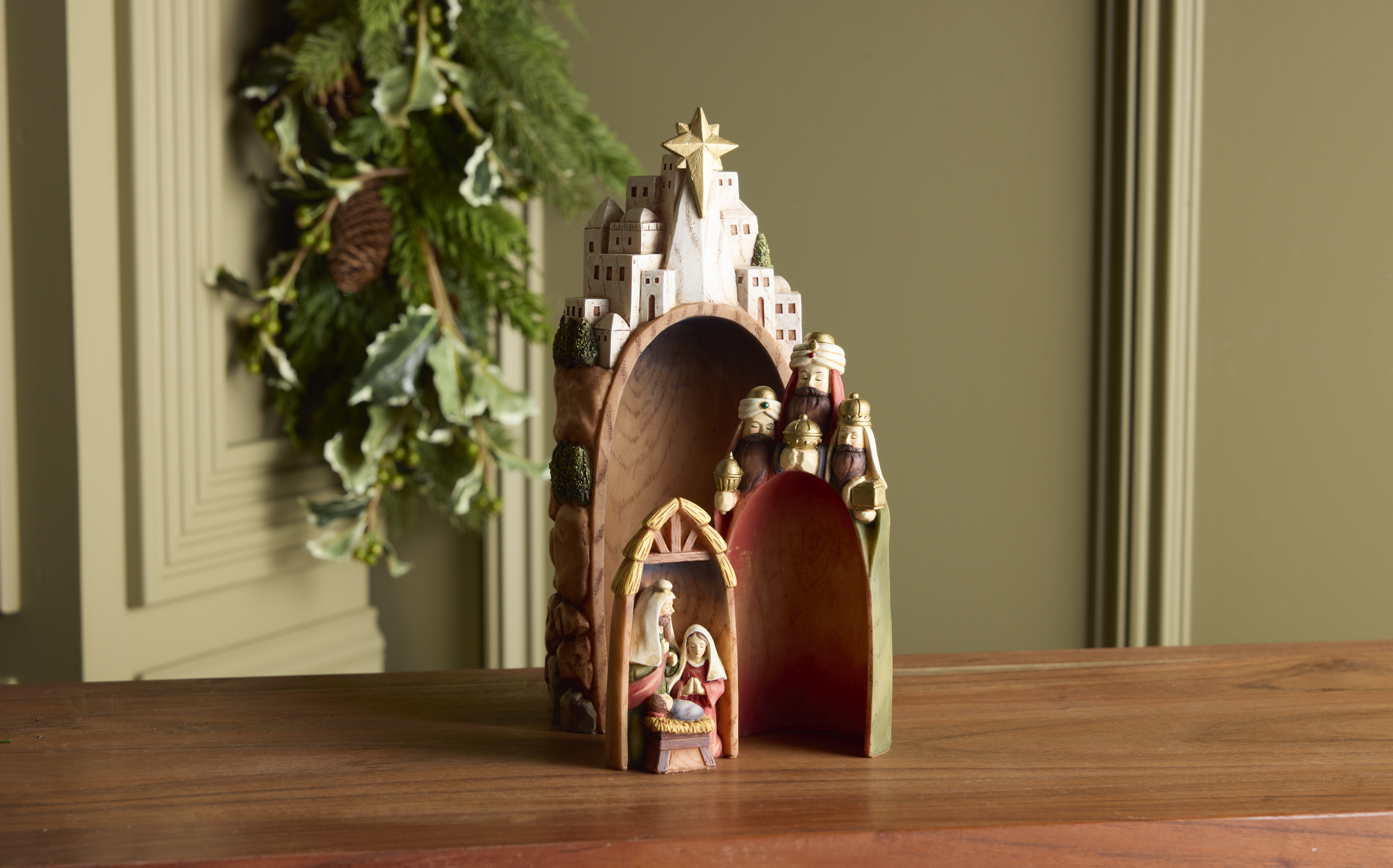 Nesting Resin Nativity Arch, , large image number 2
