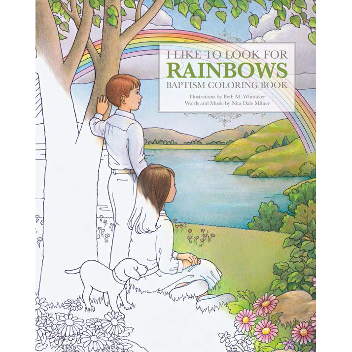 I Like to Look for Rainbows Baptism Coloring Book