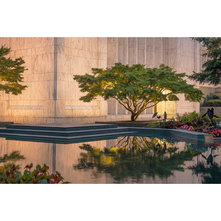 Portland Temple: Peaceful Gardens (15x13 Print), , large image number 0
