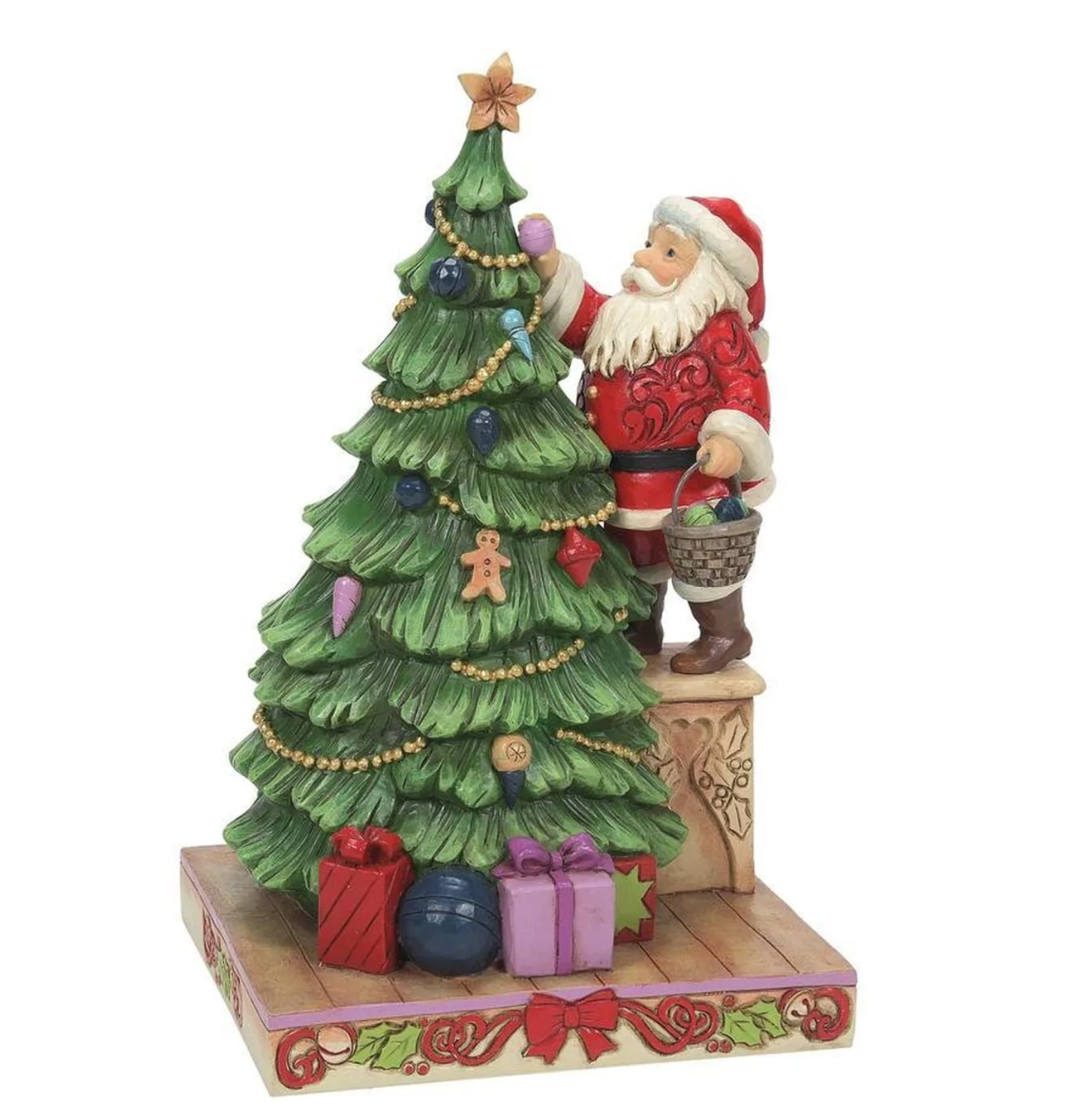 Santa Decorating Tree