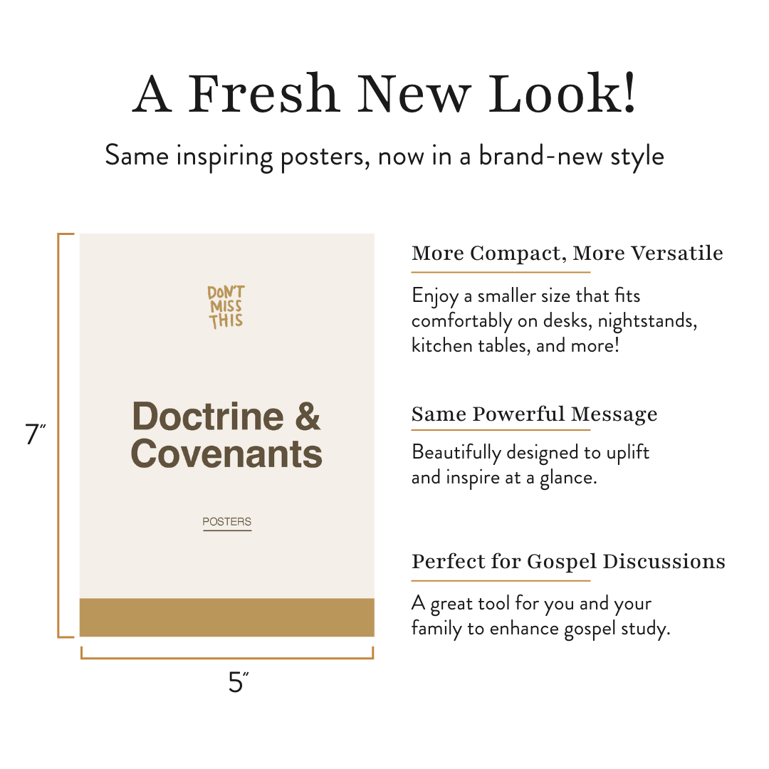 Don't Miss This Doctrine and Covenants 2025 Poster Set with Stand, , large