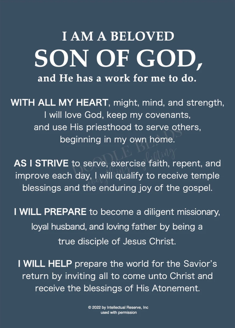 Aaronic Priesthood Theme Print, , large image number 0