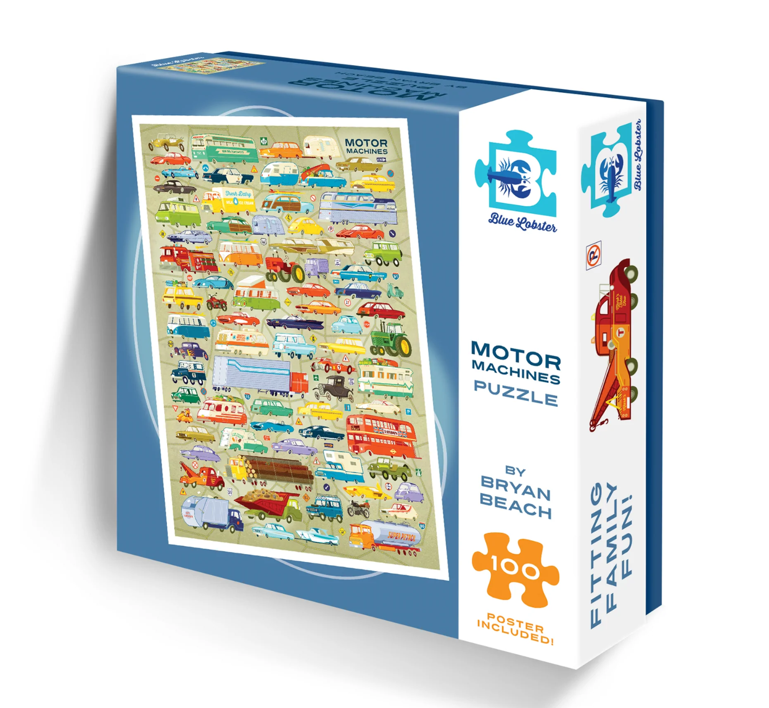 Motor Machines Puzzle (100 Piece), , large image number 0