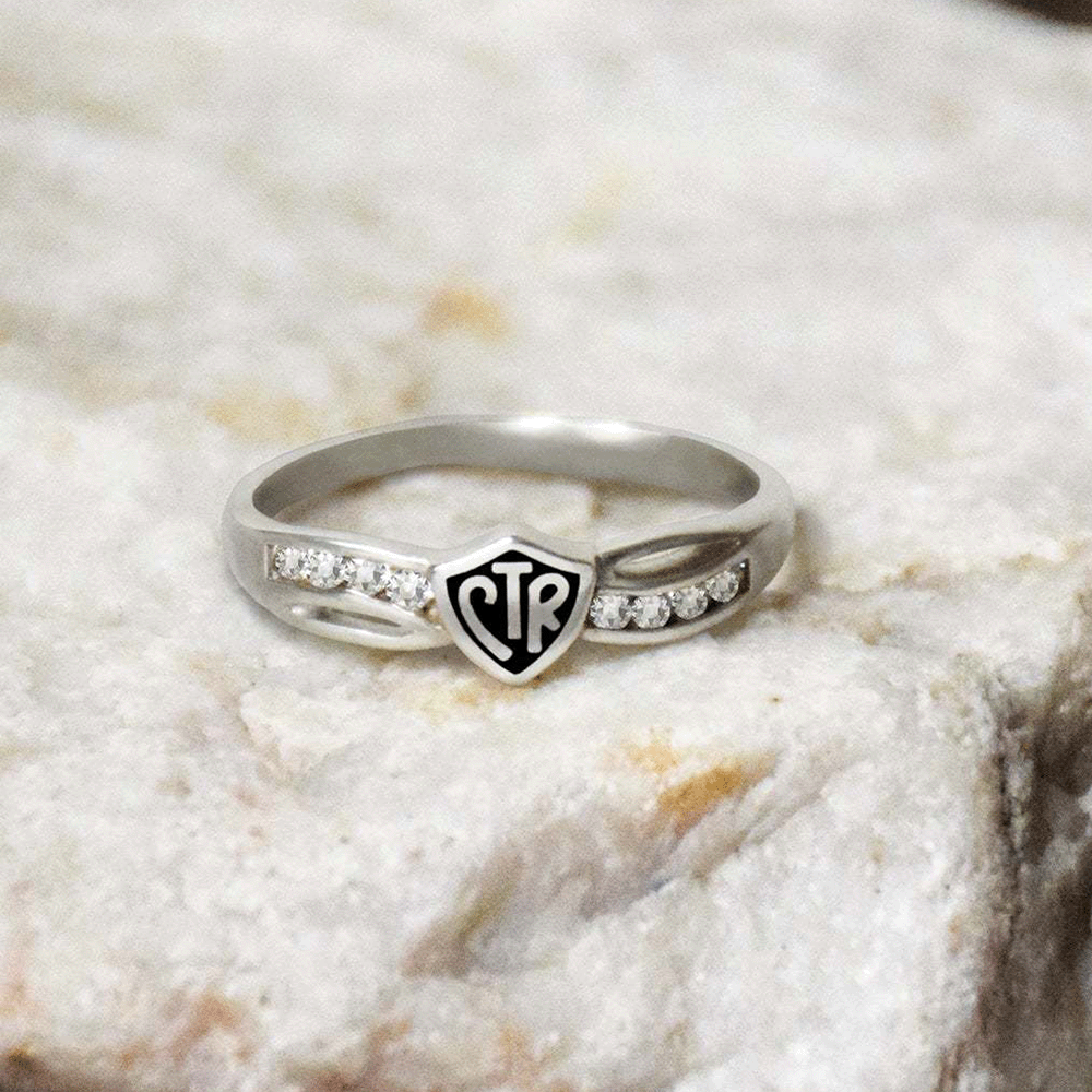 Antiqued Bow CTR Ring, , large
