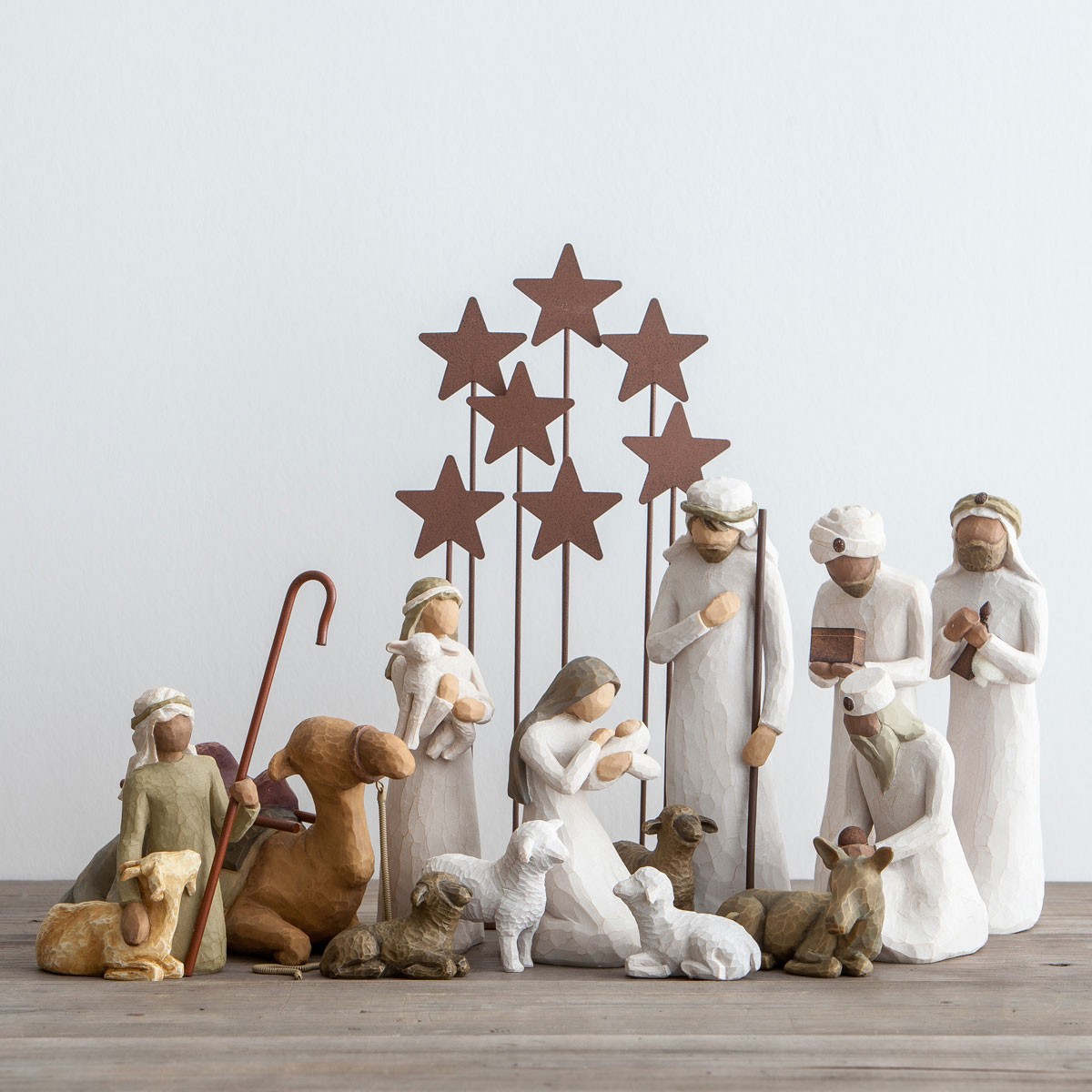 Willow Tree Shepherd Resin Nativity Figurines, , large