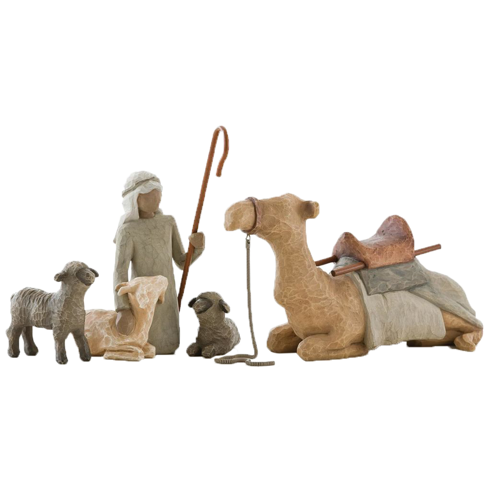 Willow Tree Shepherd Resin Nativity Figurines