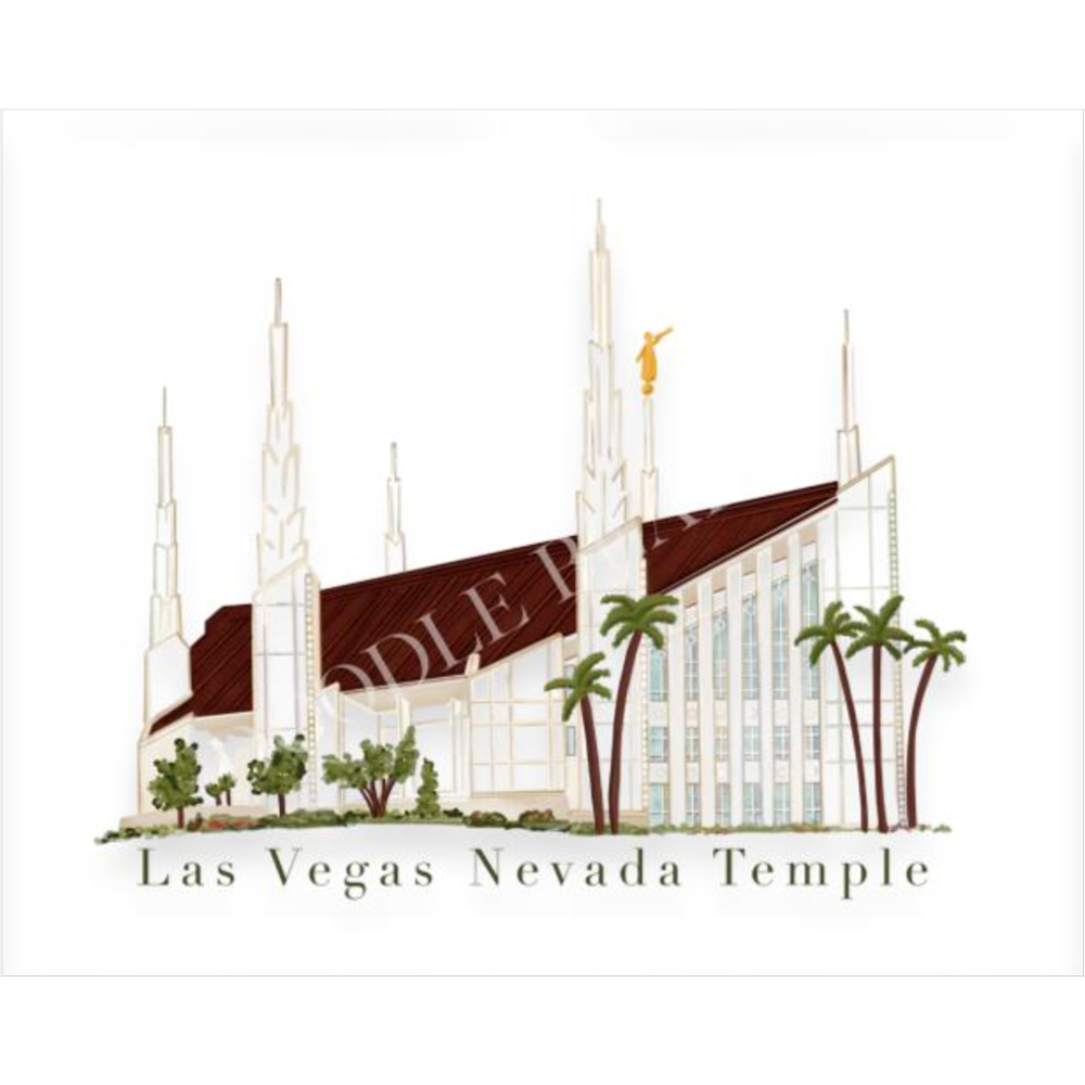 Las Vegas Nevada Temple Print, , large image number 0