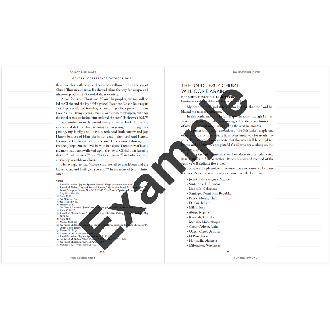 General Conference Addresses, Journal Edition, October 2024, , large image number 2