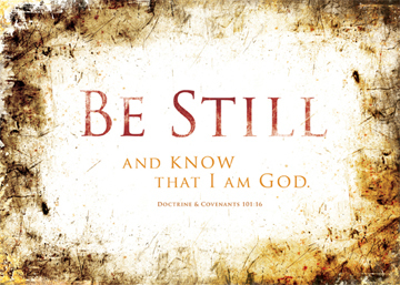 Be Still and Know, 7" x 5"