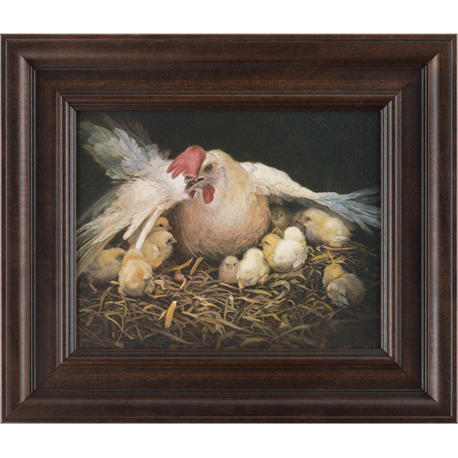 I Would Gather Thee (12x14 Framed Art), , large image number 0