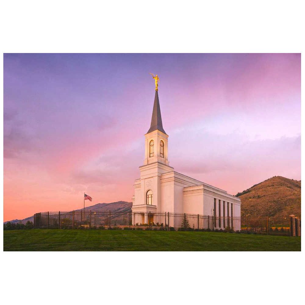 Star Valley Temple Evening Glow (13x15 Framed Art), , large image number 0