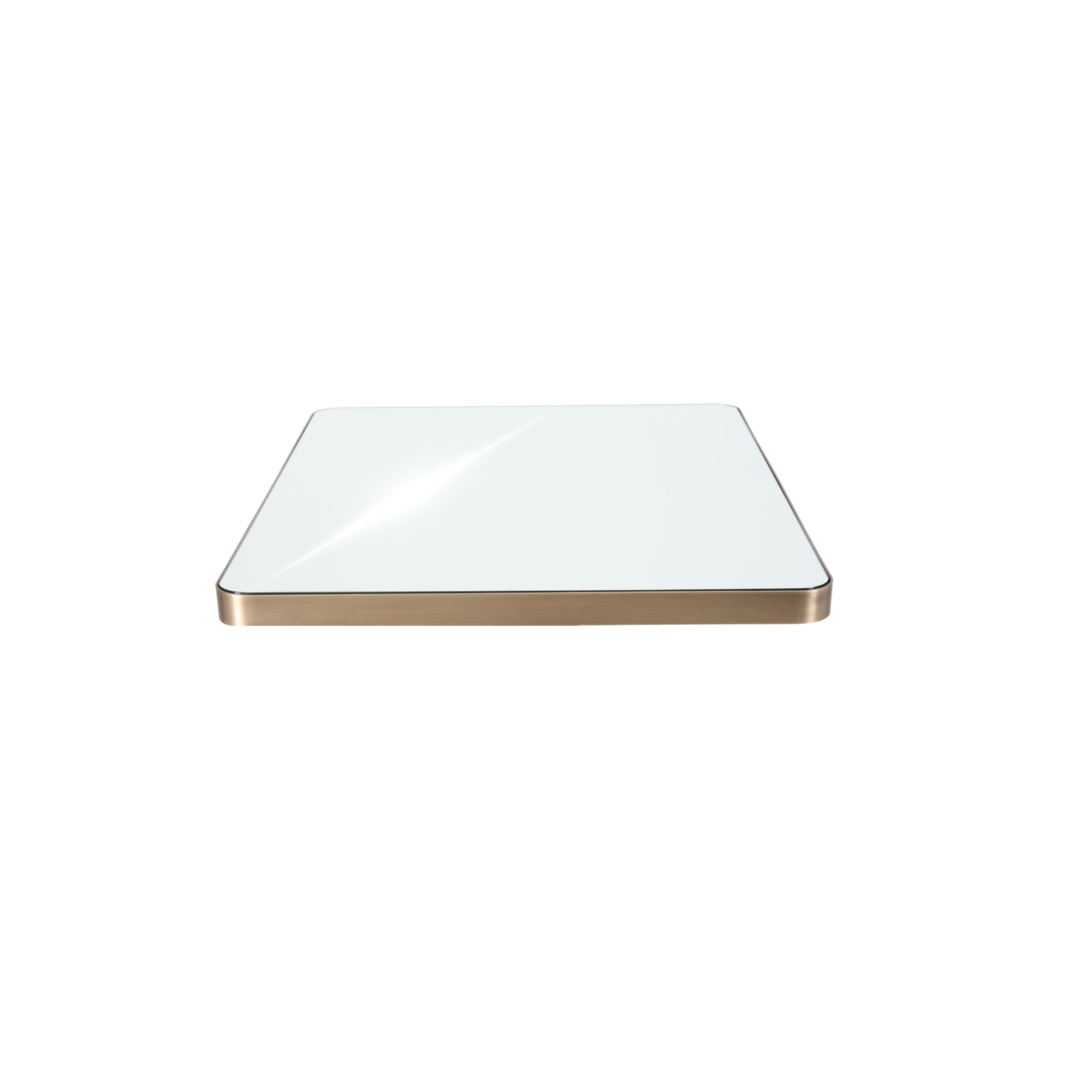 Cabul Square Mirror Top with Metal Edge