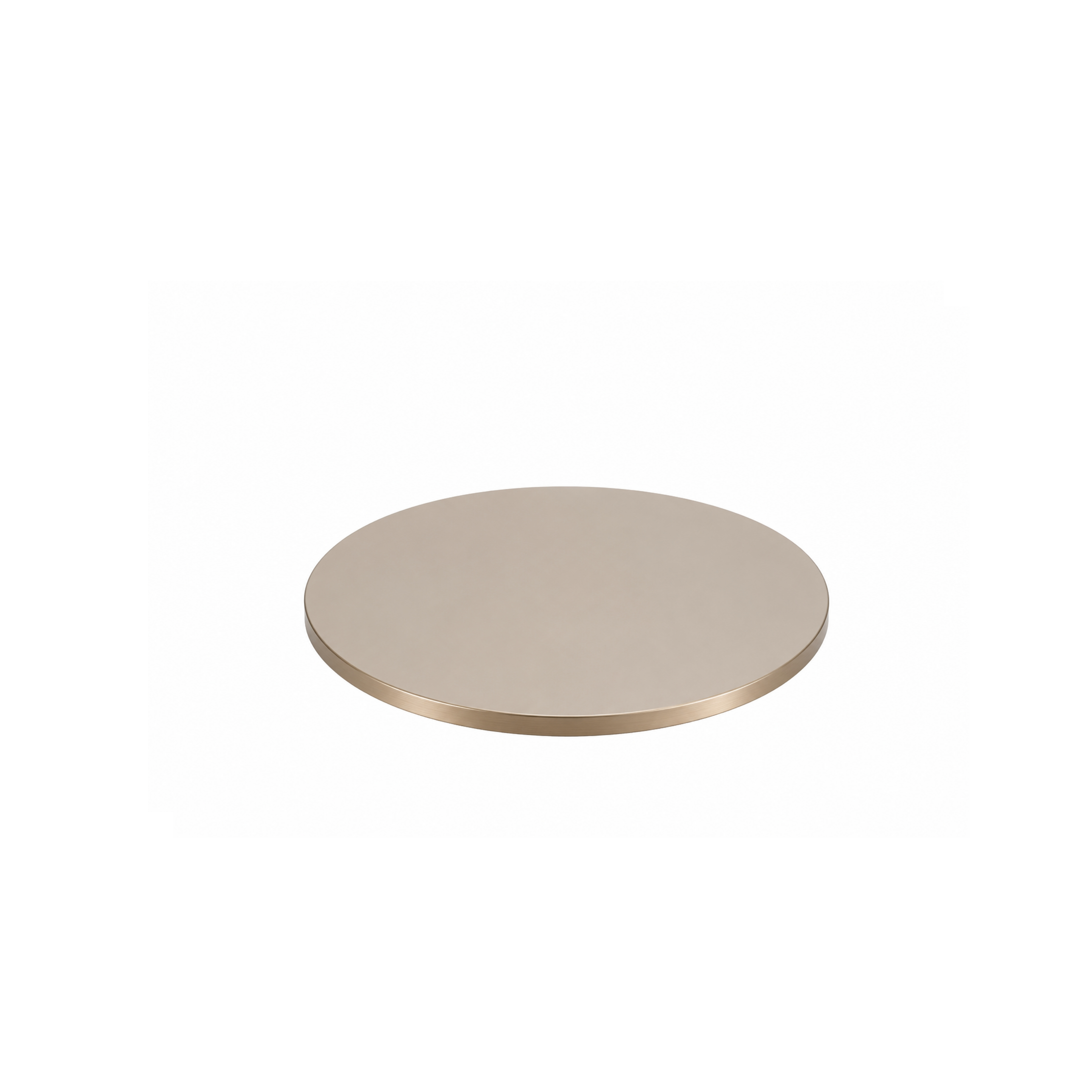 Cabul Round Mirror Top with Metal Edge