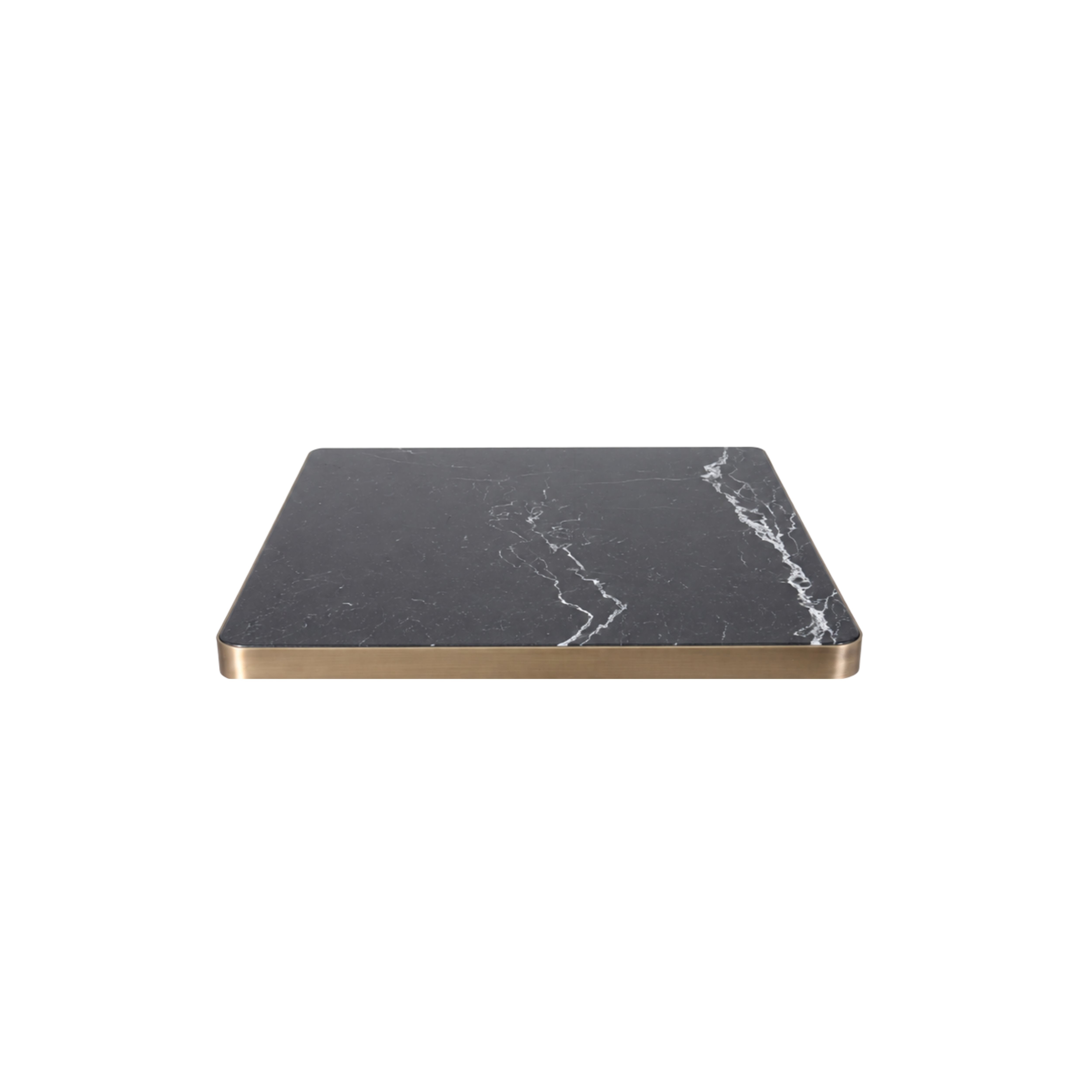 Cabul Square Stone Top with Metal Edge
