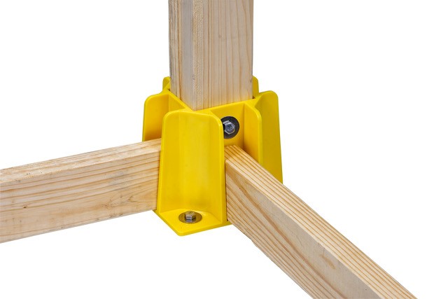 MKS♡ Tie Down 72989 Safety Guard Guardrail Base with Toeboard Slots, 4