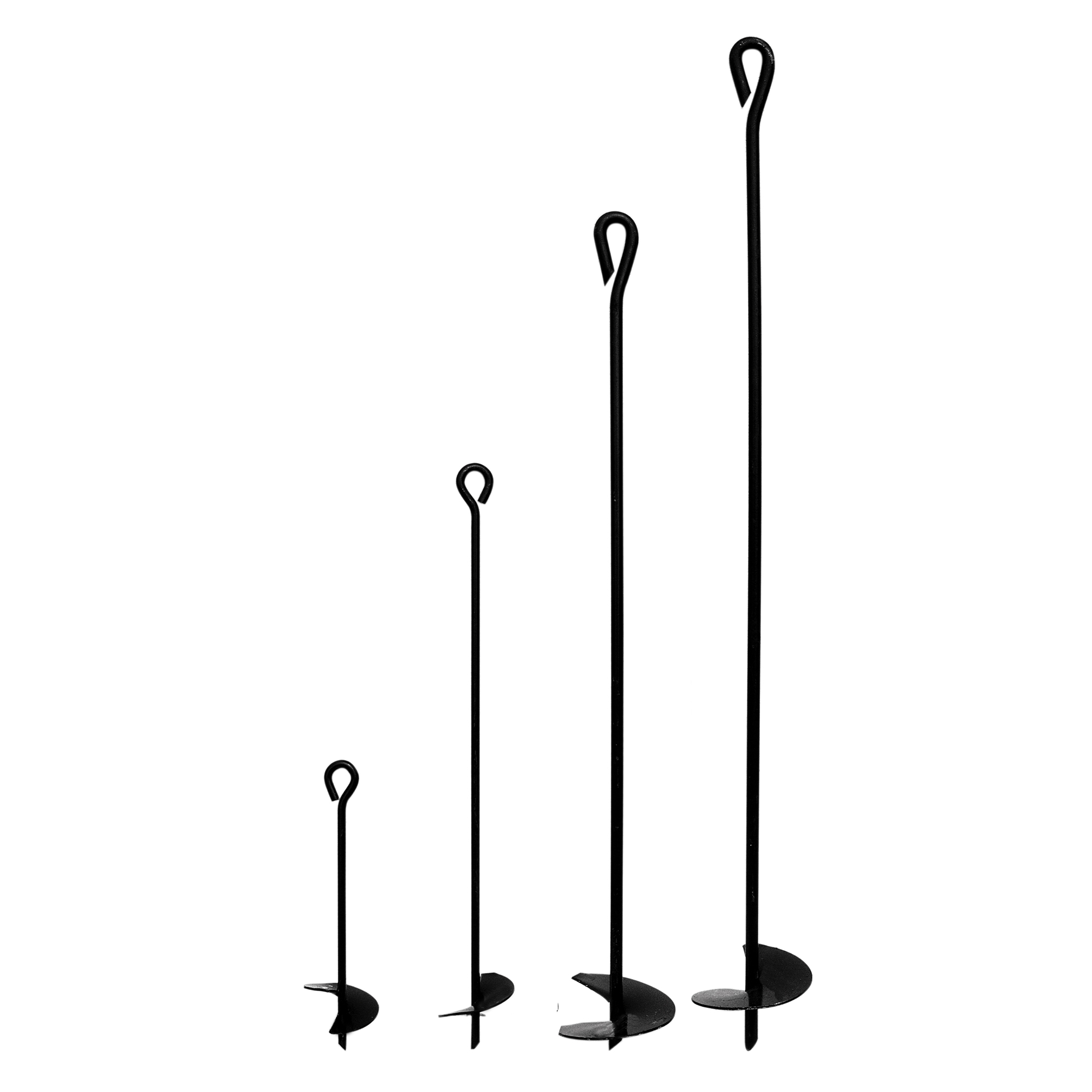 Tie Down 59065 48 in. long, 5/8 in. rod, 6 in. helix Black Paint