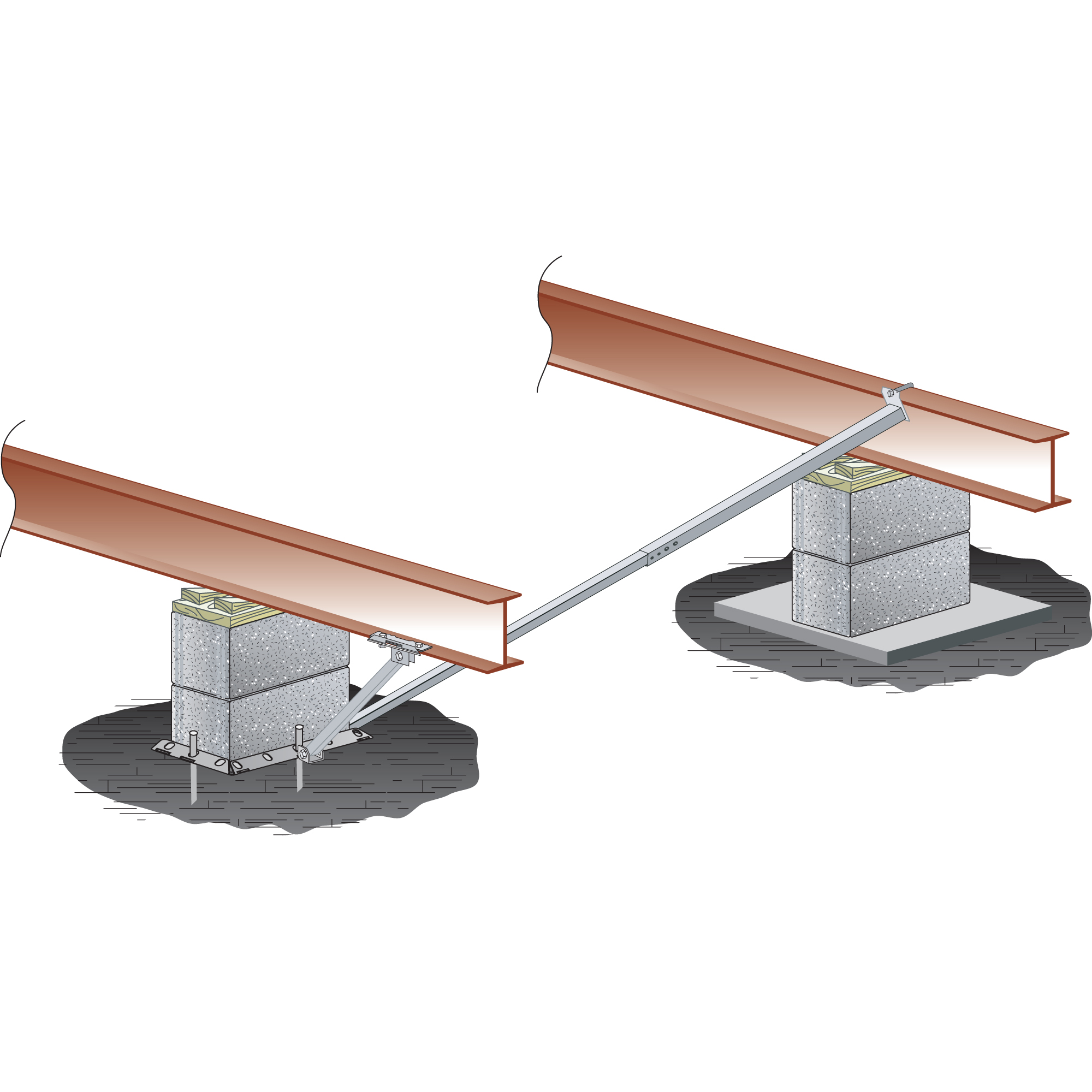 Tie Down 59604 Xi2 Asphalt Foundation, Block Set | Tie Down