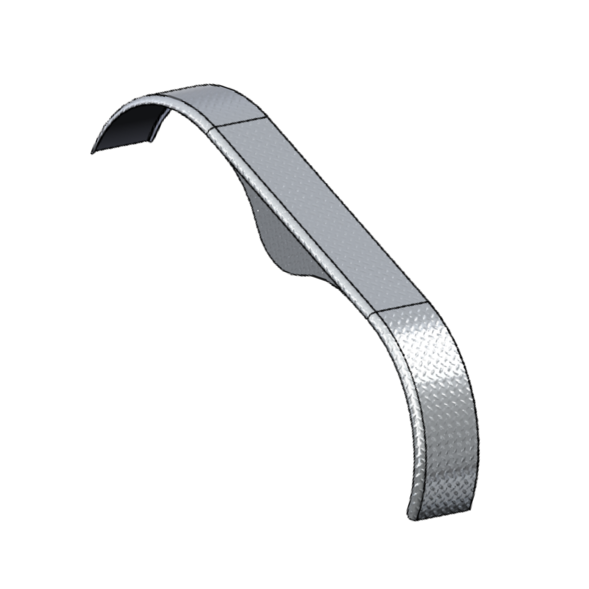 Tie Down 44253 Tandem Fender Aluminum RSV 9X72X18 AT .063 NH | Tie