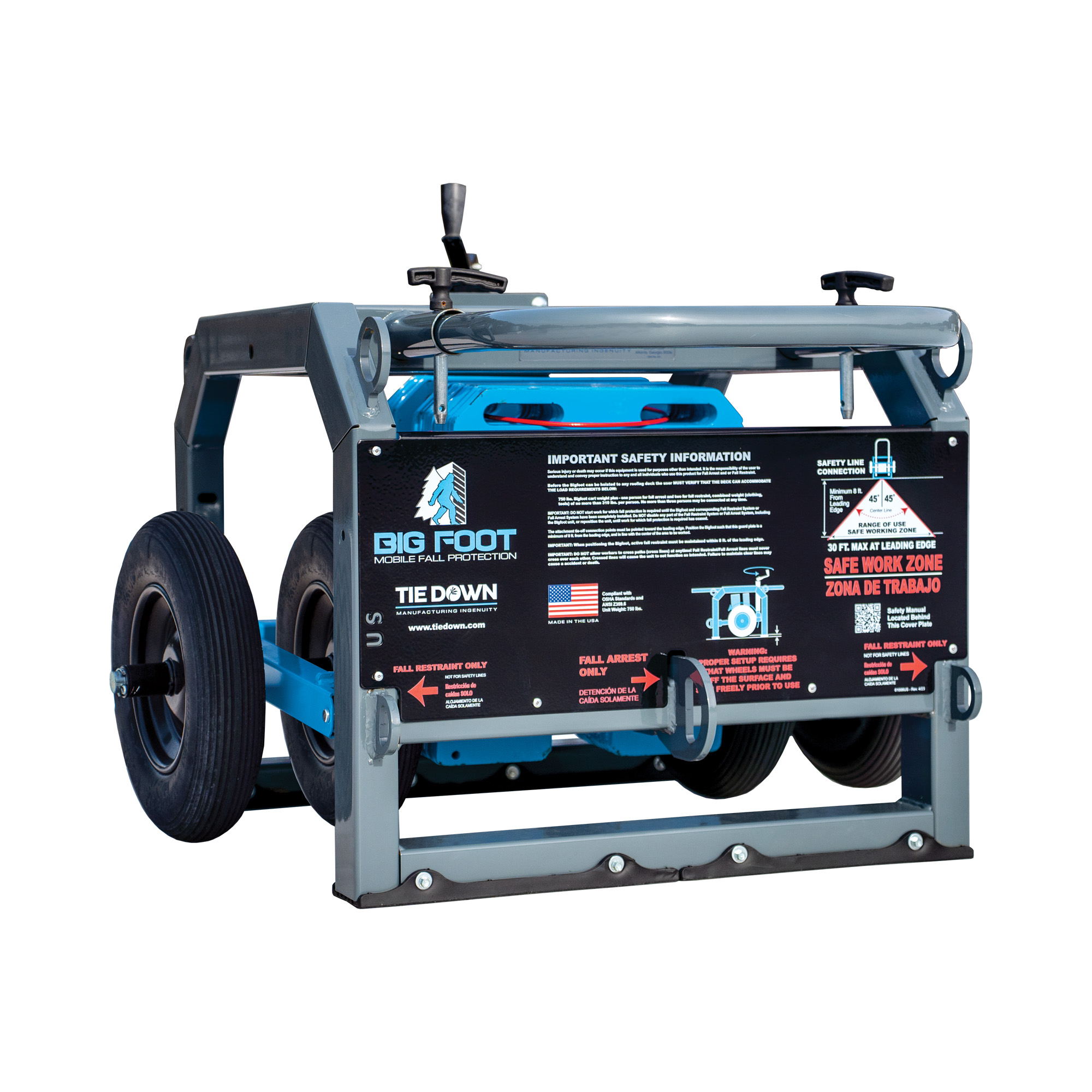 Tie Down 60060US BigFoot Non-Penetrating Mobile Fall Protection System  Supports 3 Workers | Tie Down