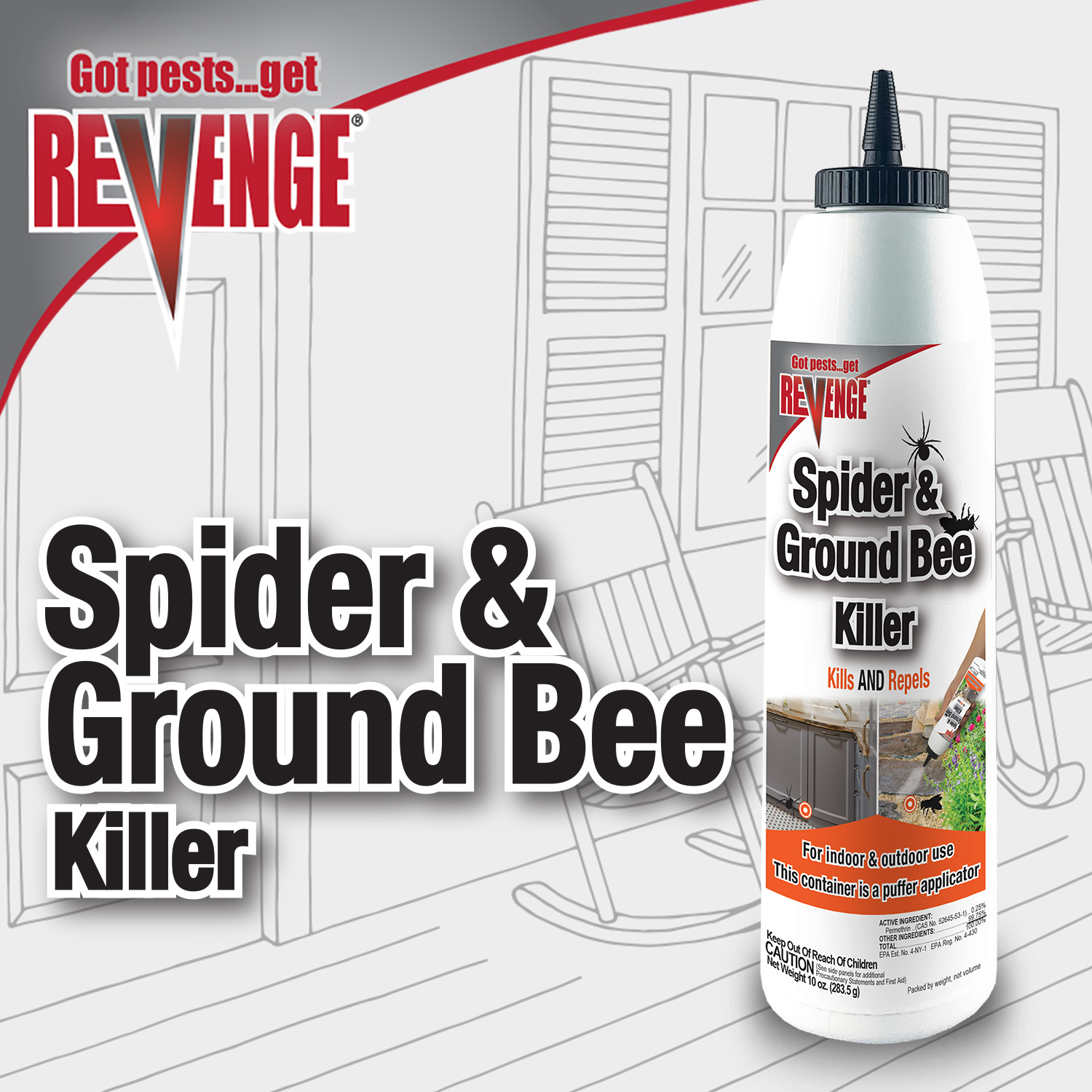Revenge Spider & Ground Bee Killer