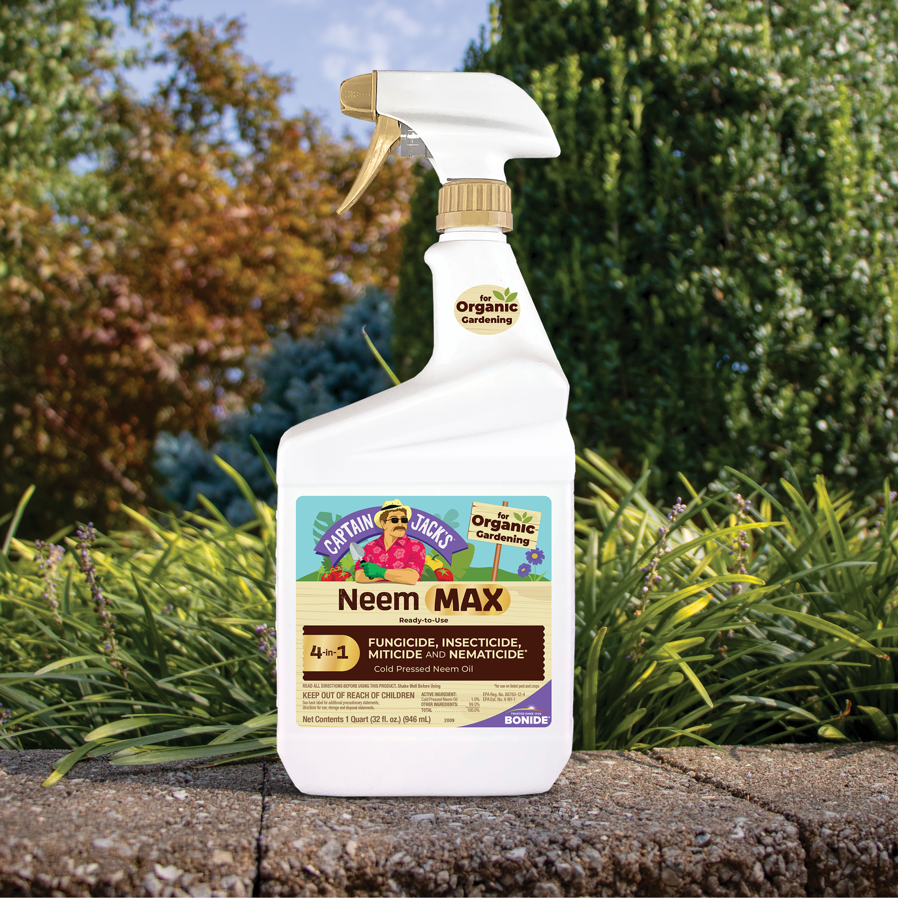 Bonide Captain Jack's Neem Max, 32 oz Ready-to-Use Spray Cold Pressed Neem Oil