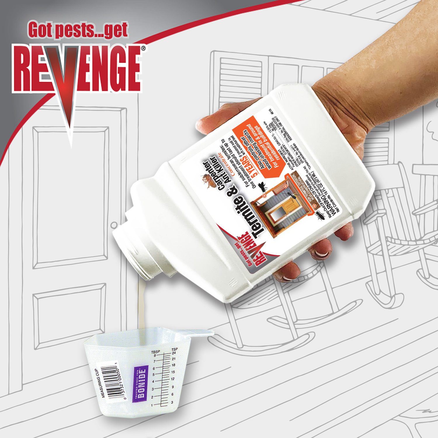 Revenge Termite & Carpenter Ant Control Concentrate