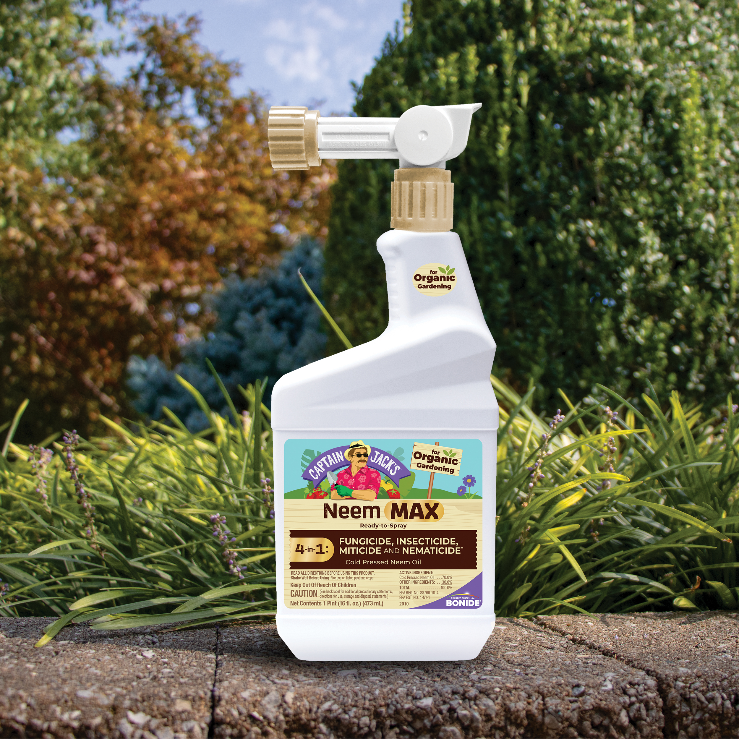 Bonide Captain Jack's Neem Max, 16 oz Ready-to-Spray Cold Pressed Neem Oil