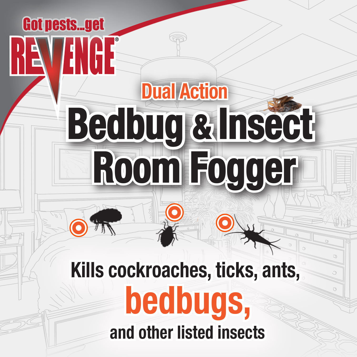Dual-Action Bedbug & Insect  Room Fogger
