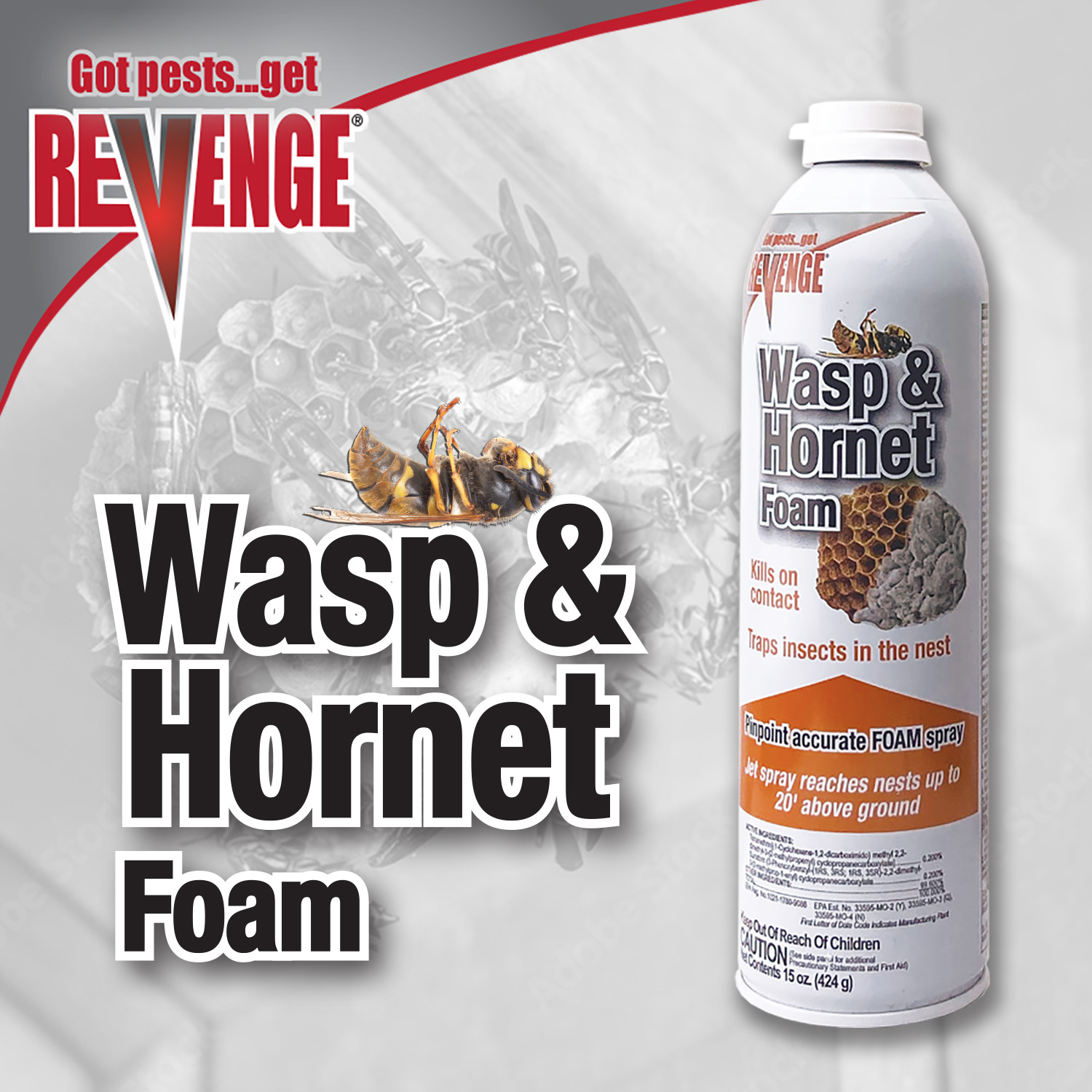 Revenge Wasp & Hornet Foam Aerosol