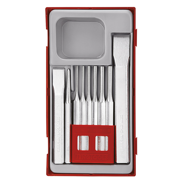 TENG 9PCE P PUNCH & CHISEL SET - TC-TRAY