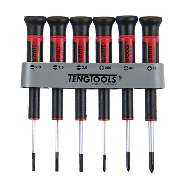 TENG 6PCE MD MINI SCREWDRIVER SET W/ HOLDER