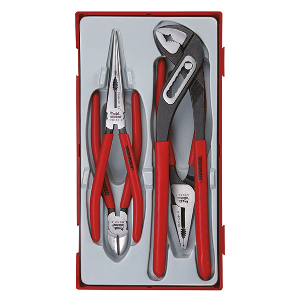 TENG 4PCE MB VINYL GRIP PLIER SET - TC-TRAY