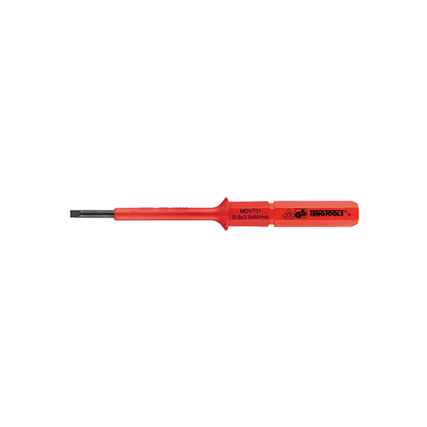 TENG 1000V SCREWDRIVER INTERCHANGEABLE 4 X 100MM FLAT SLIM