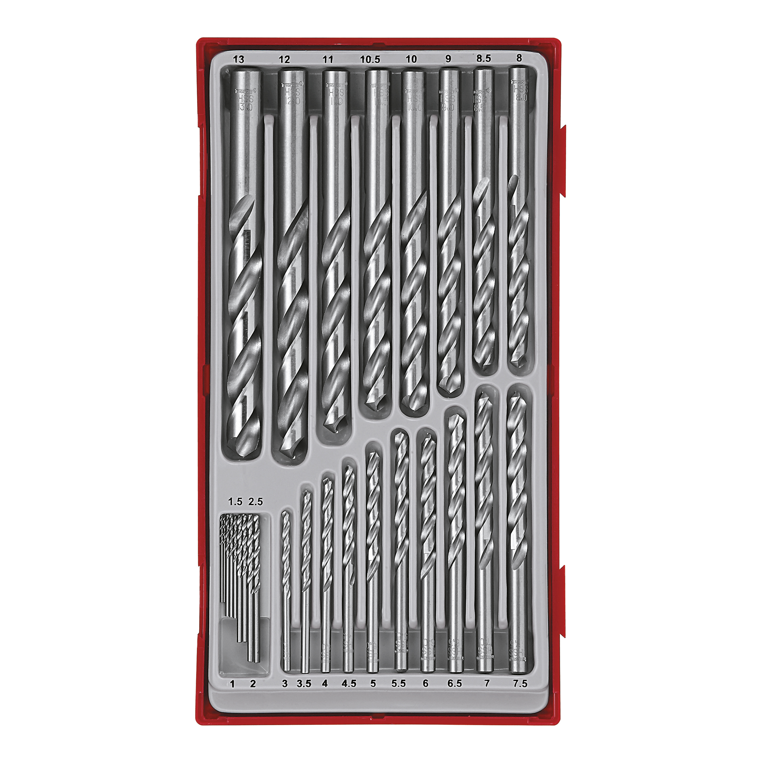 TENG 28PCE DRILL BIT SET 1-13MM - TTD-TRAY