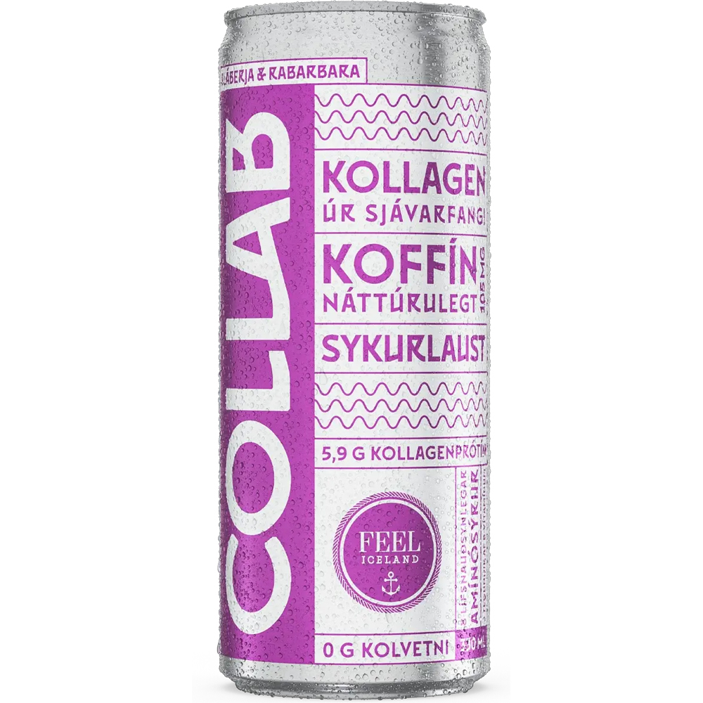 Collab Rabbabara Collab - Collab Bláberja og Rabarbara, 24x 330ml